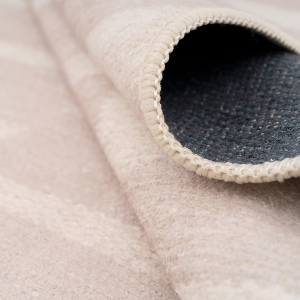 Soft Washable Beige Indoor Mat - Faye