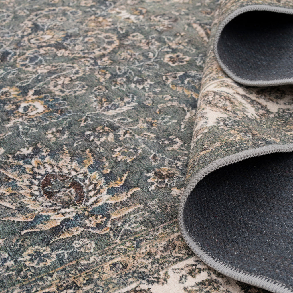 Soft Washable Classic Green Rug - Maude