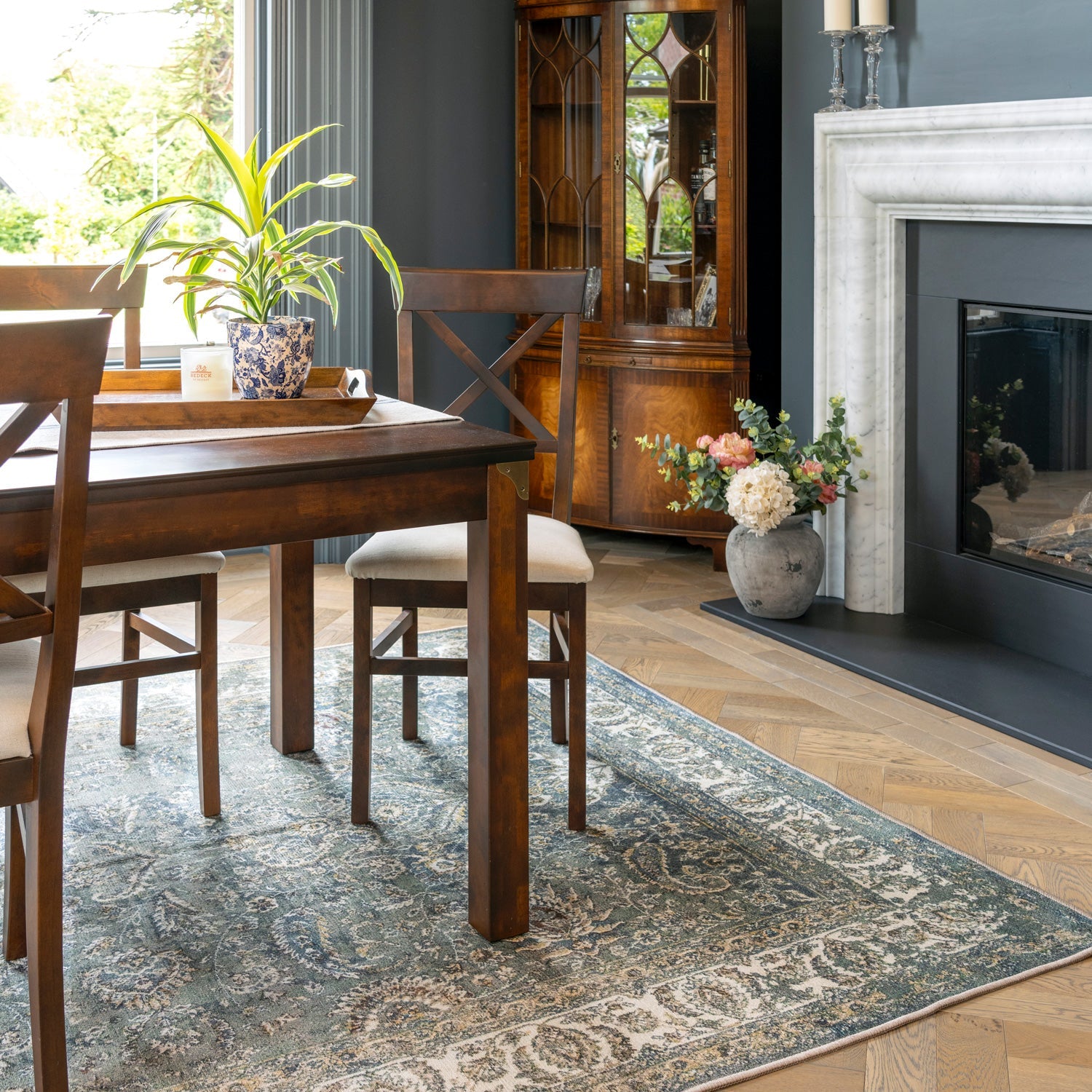 Soft Washable Classic Green Rug - Maude