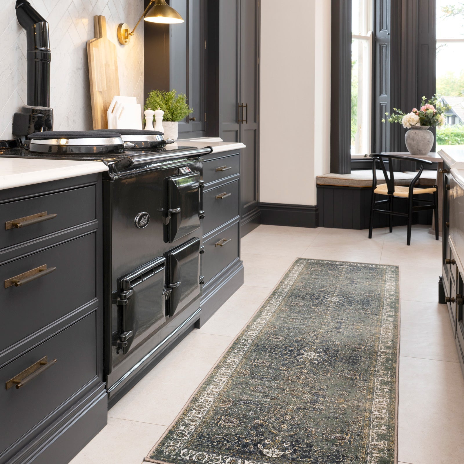 Soft Washable Classic Green Rug - Maude