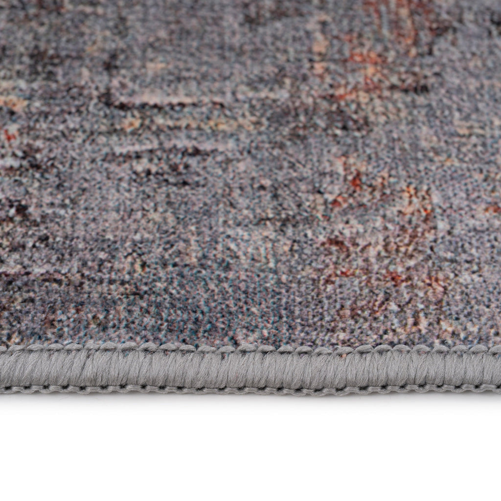 Soft Washable Stormy Grey Runner - Tara