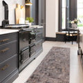 Soft Washable Stormy Grey Runner - Tara