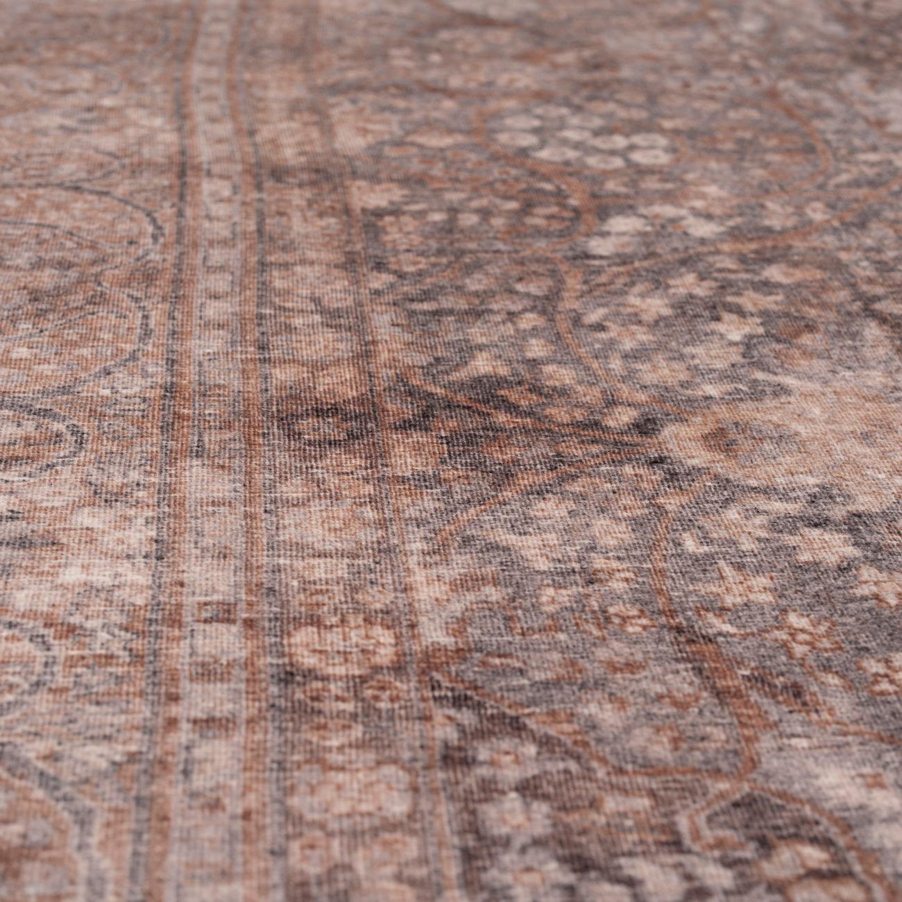 Soft Washable Heritage Brown Runner - Winnie