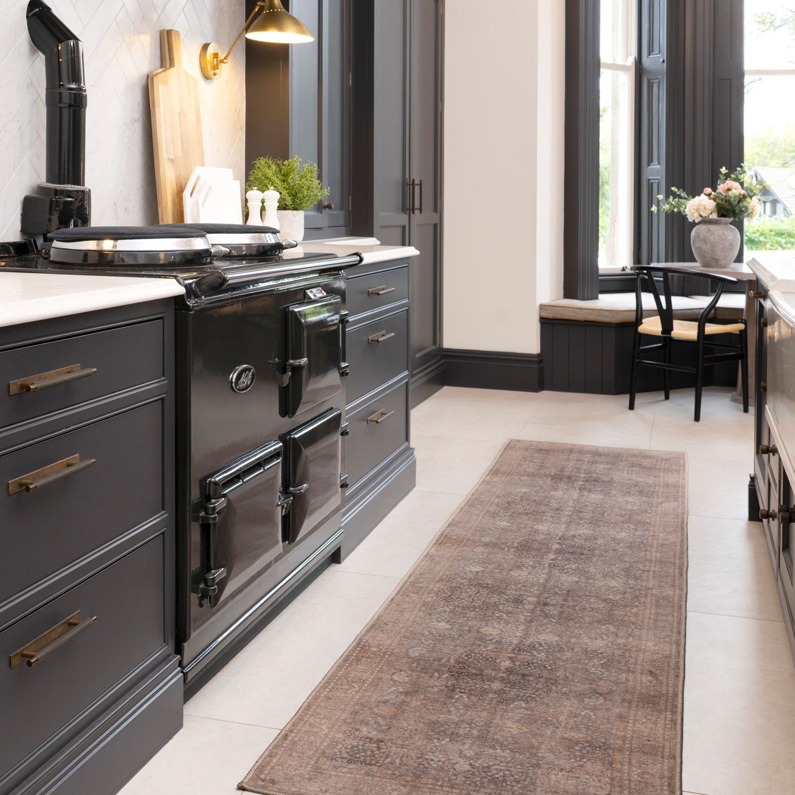 Soft Washable Heritage Brown Rug - Winnie