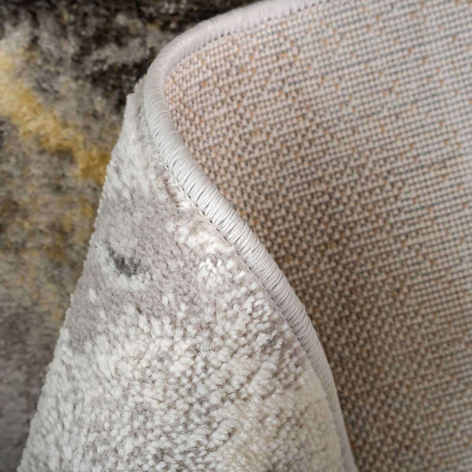 Modern Grey Marble Textured Area Rug - Strike