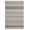 Grey Striped Loop Pile Rug