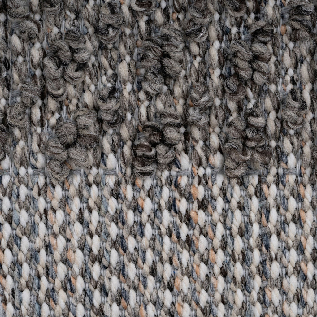Grey Striped Runner Rug