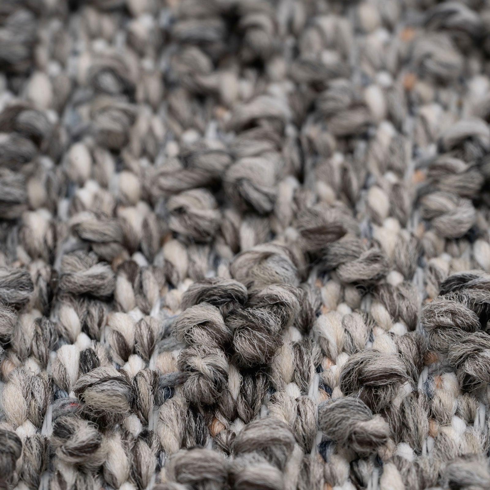 Grey Striped Loop Pile Rug