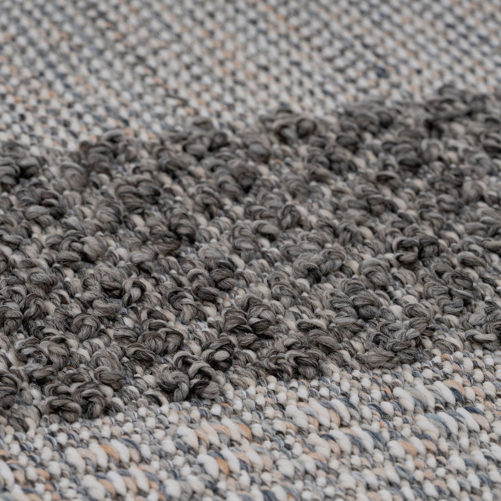Grey Striped Runner Rug
