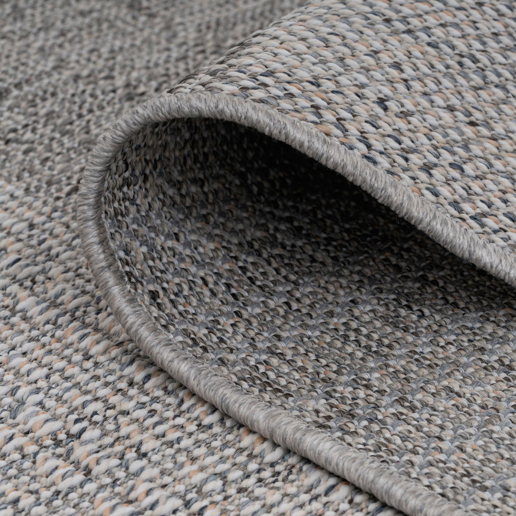 Grey Striped Runner Rug