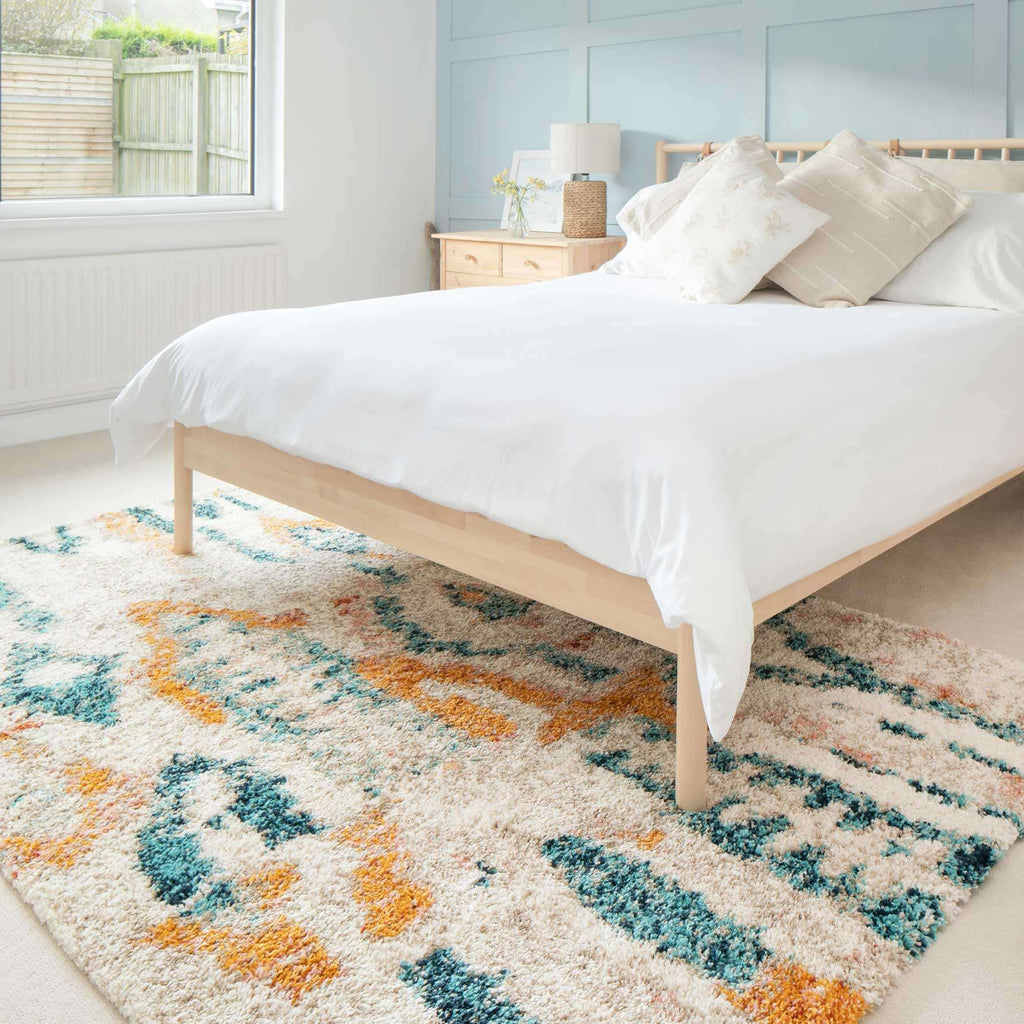 Super Soft Abstract Moroccan Shaggy Rug - Bella