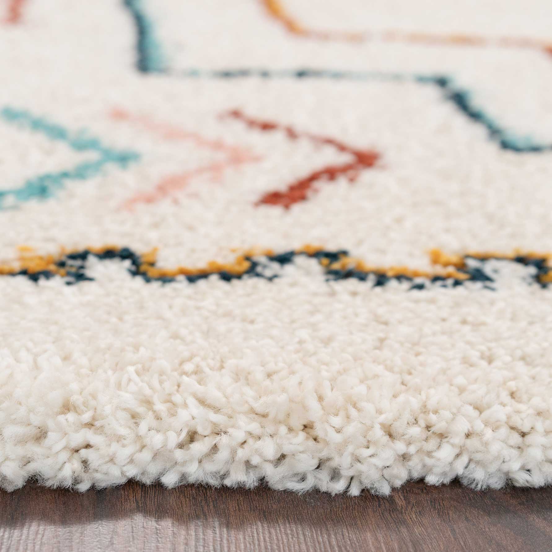 Super Soft Aztec Berber Shaggy Rug - Mallory