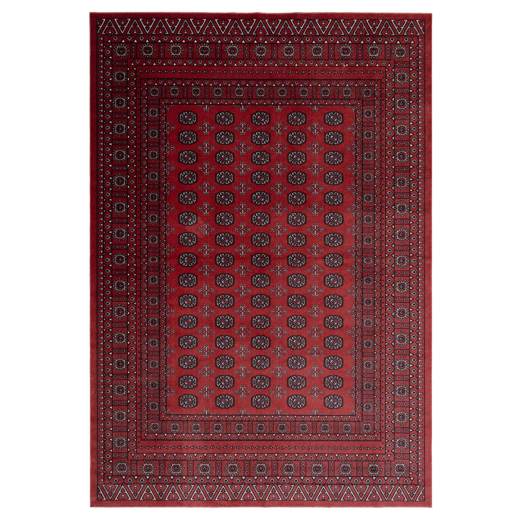Washable Bokara Red Persian Style Rug - Mira