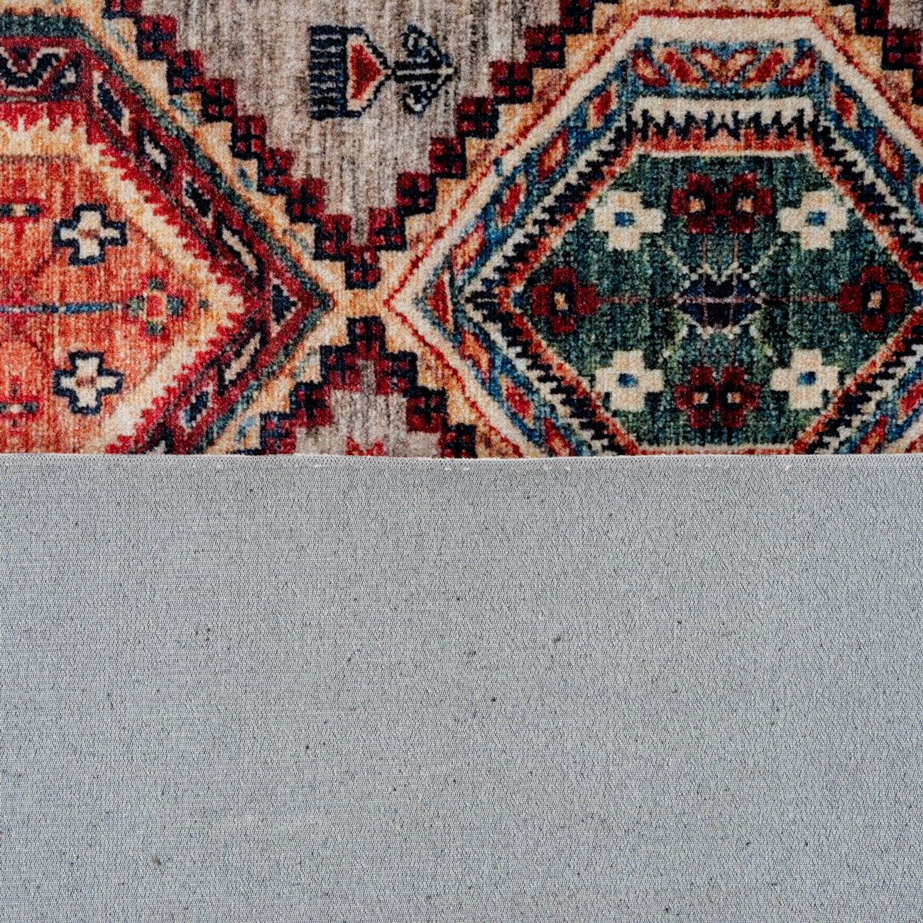 Washable Multicolour Persian Style Rug - Rani