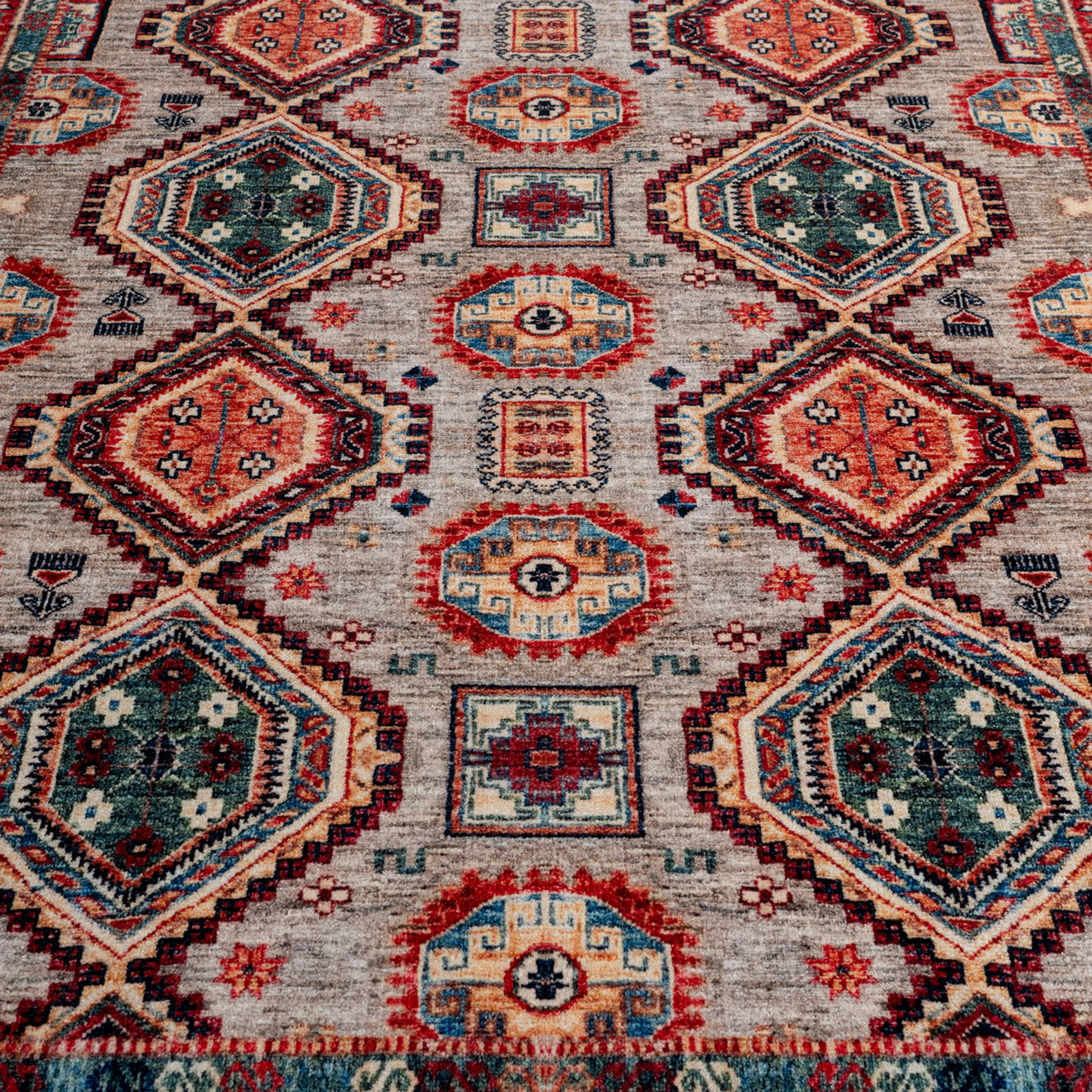 Washable Multicolour Persian Style Mat - Rani