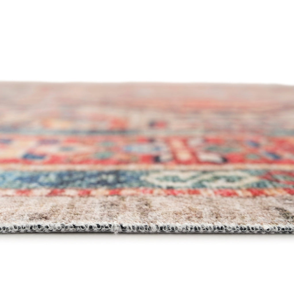 Washable Multicolour Persian Style Rug - Rani