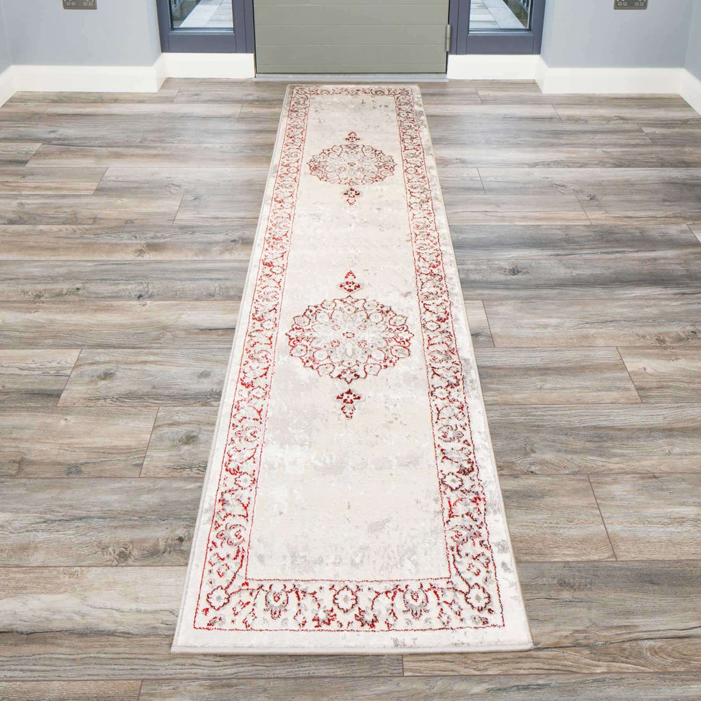 Modern Red Abstract Oriental Rugs - Victoria