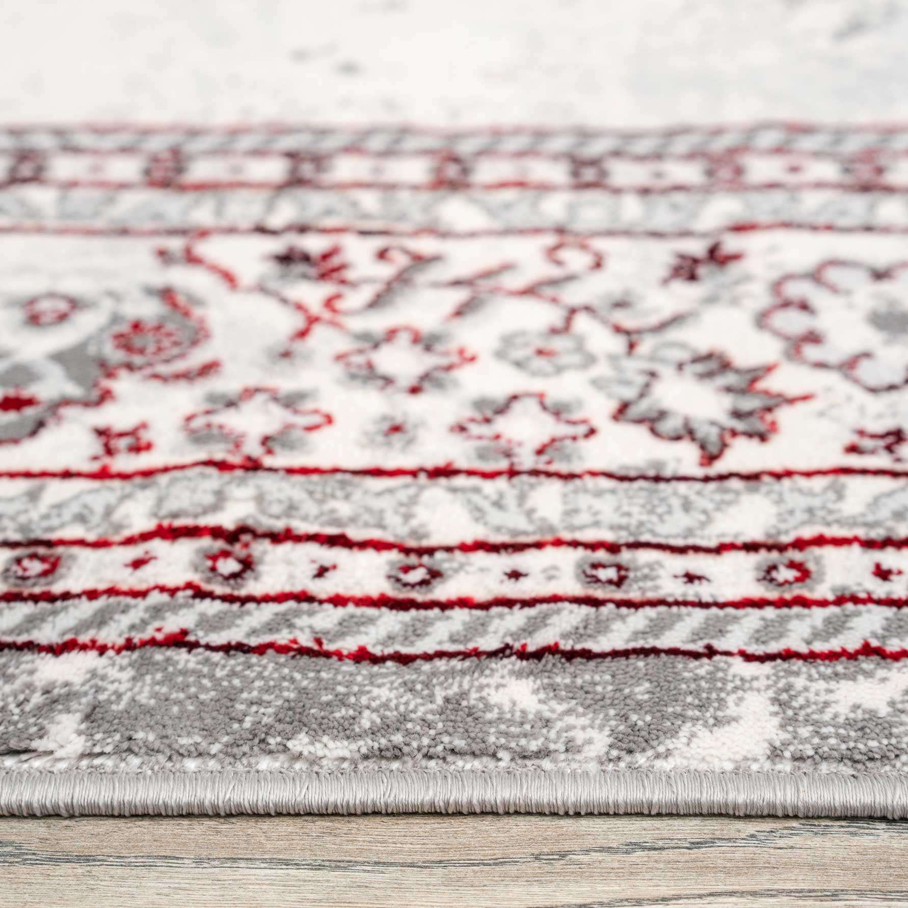 Modern Red Abstract Oriental Rugs - Victoria