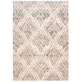 Natural Toned Diamond Living Room Rug - Warner