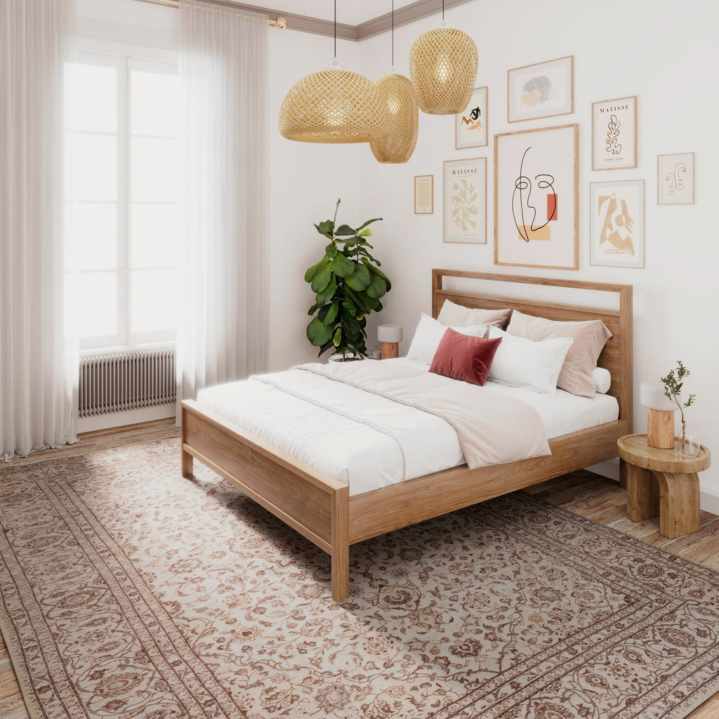 Soft Washable Cream Vintage Rug - Adeline