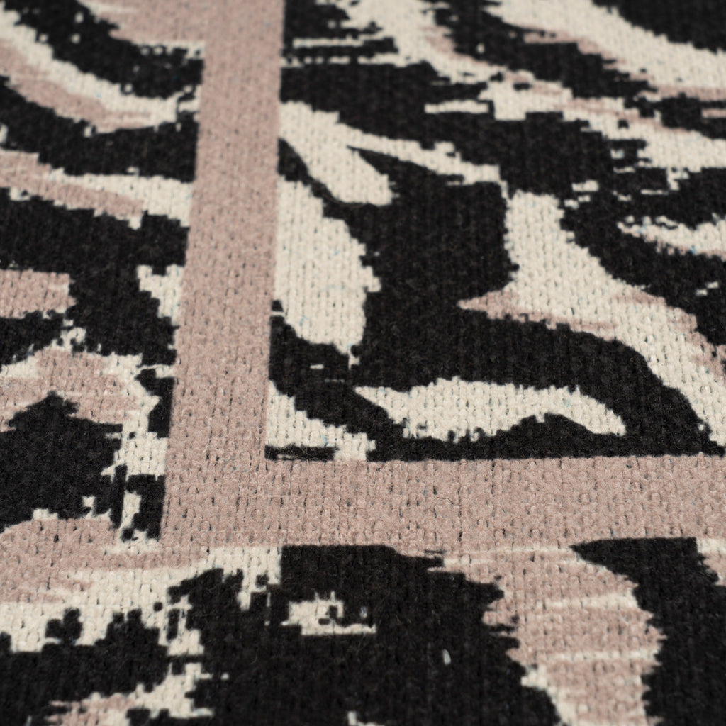 Washable Black Zebra Print Doormat - Zebra