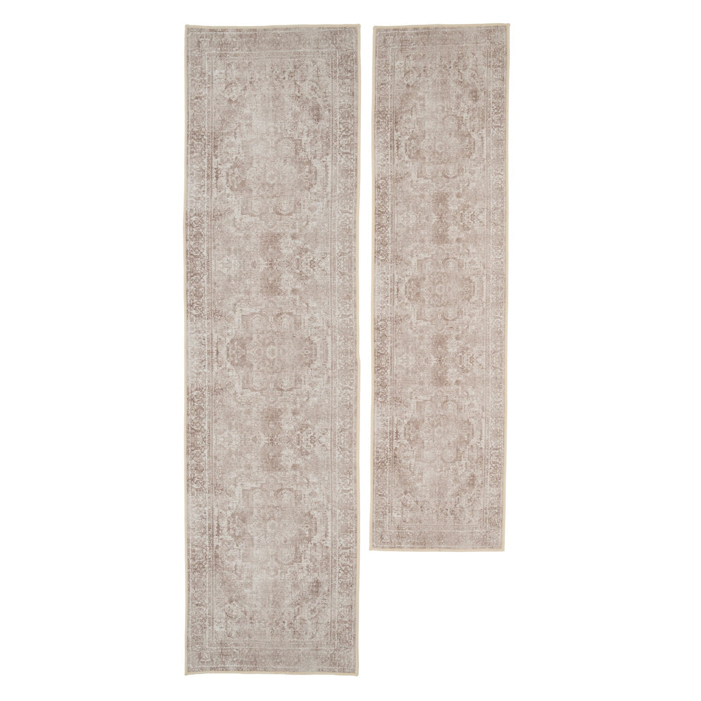 Washable Vintage Beige Rug - Isla