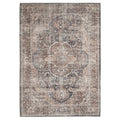 Washable Vintage Brown Beige Rug - Lois