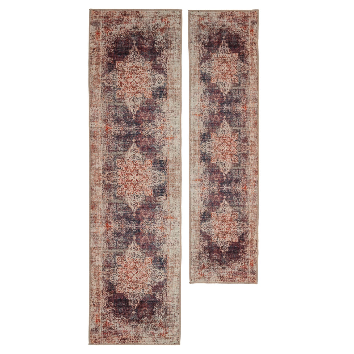 Washable Boho Distressed Rug - Opal