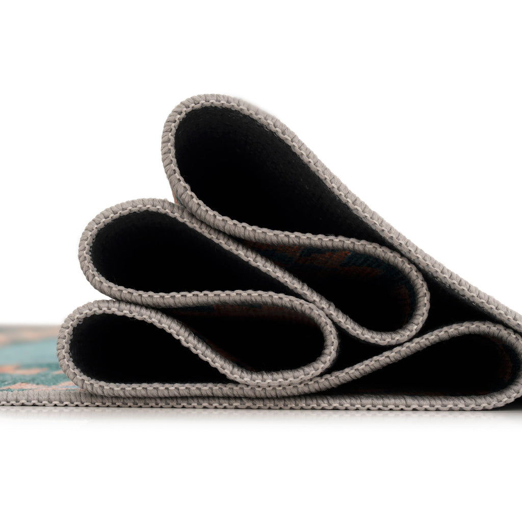 Washable Blue Berber Style Rug - Yasmine