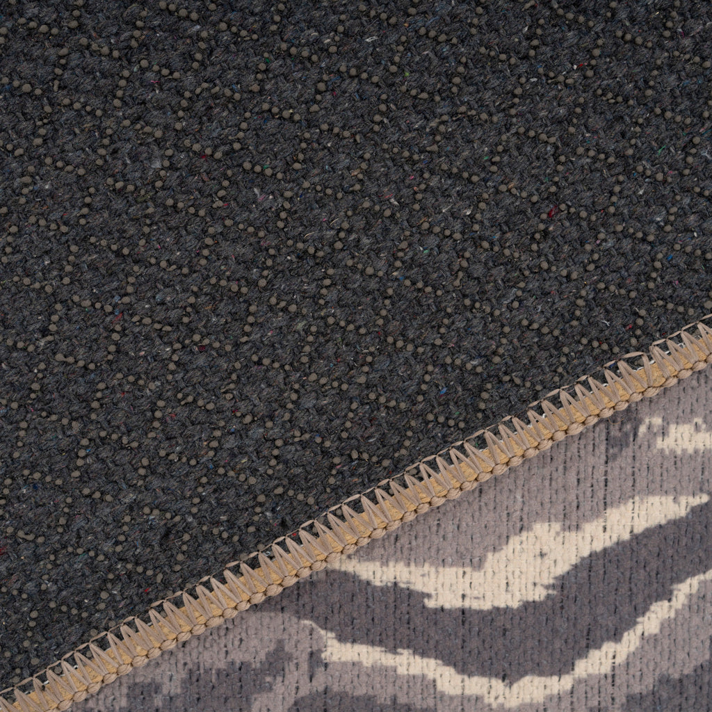 Washable Grey Zebra Print Doormat - Zebra