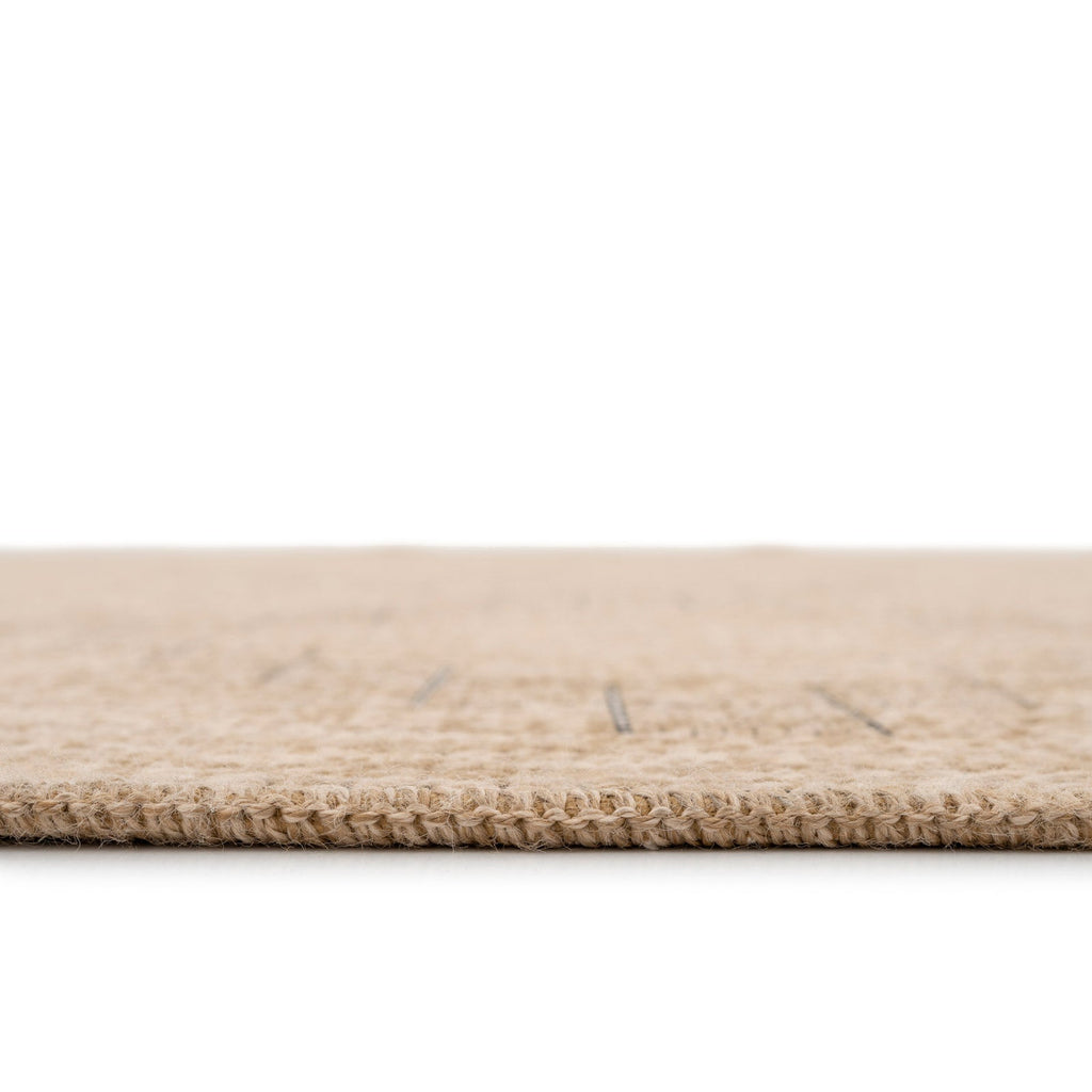 Washable Beige Berber Jute Style Runner - Alva