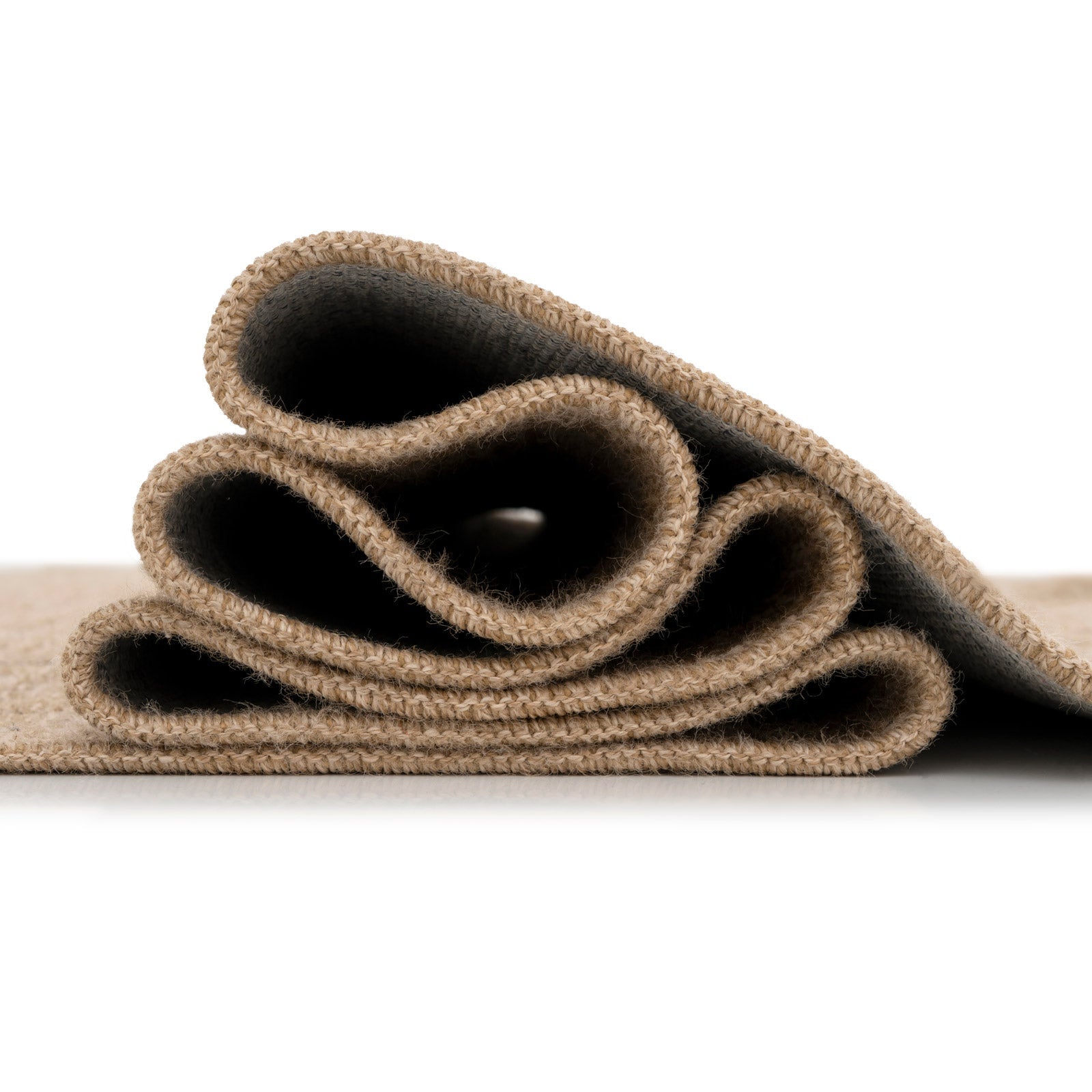 Washable Natural Brown Jute Style Runner - Kai
