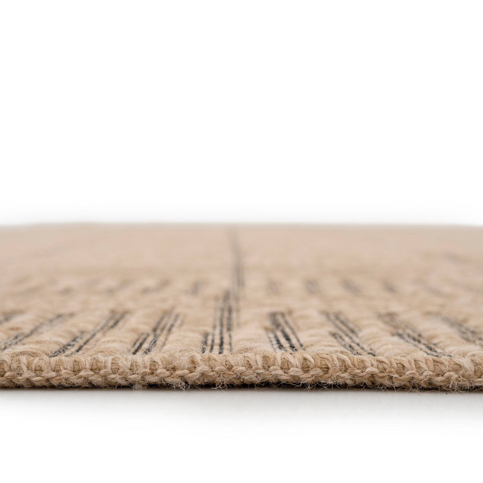 Washable Natural Brown Jute Style Runner - Kai