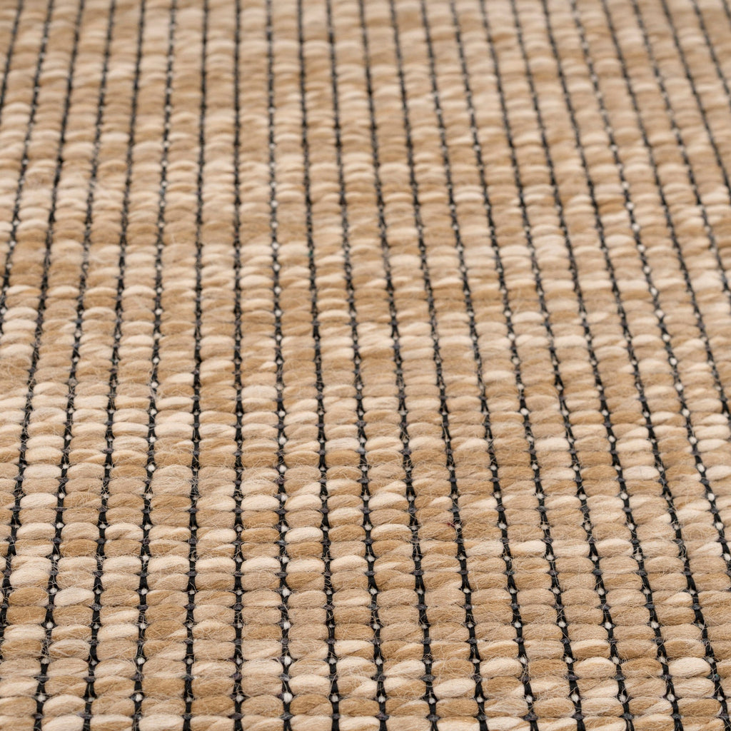 Washable Beige Border Jute Style Rug - Rayna