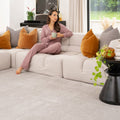 Soft Washable Silver Grey Shaggy Rug
