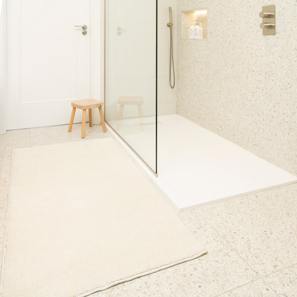 Soft Washable Light Cream Shaggy Rug