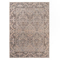 Washable Brown Ornate Jute Style Rug - Eden