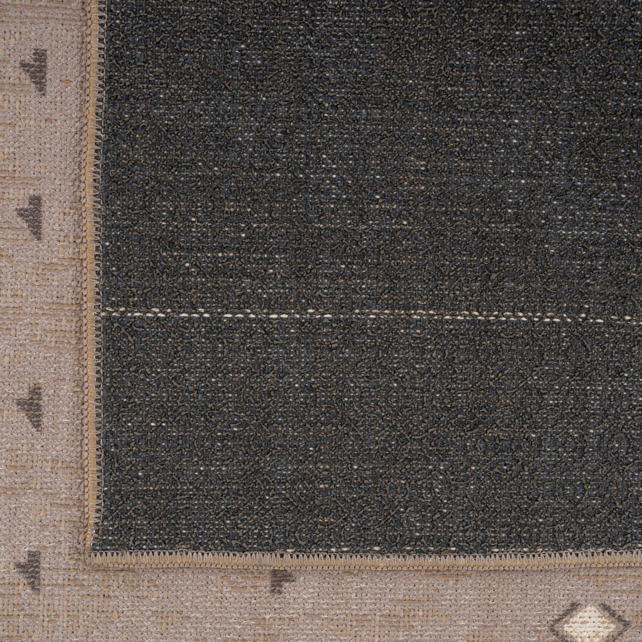 Washable Beige Berber Jute Style Rug - Lula