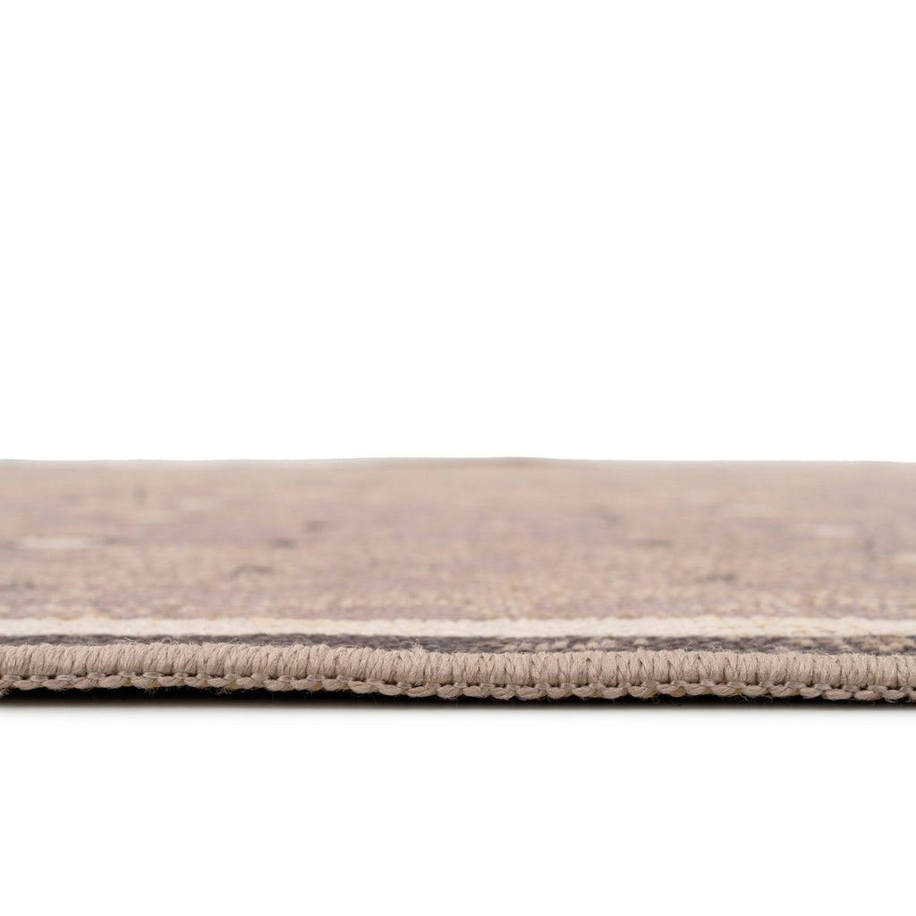 Washable Beige Berber Jute Style Rug - Lula
