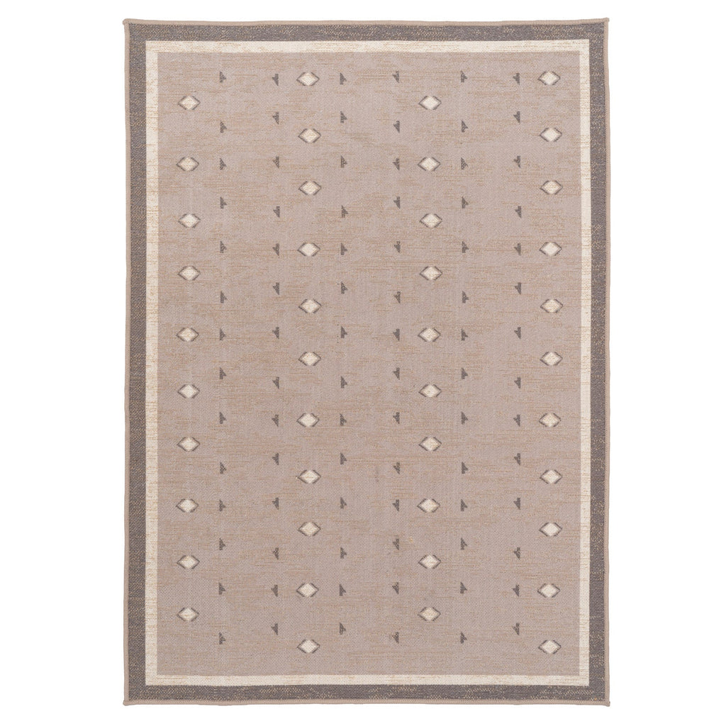 Washable Beige Berber Jute Style Rug - Lula