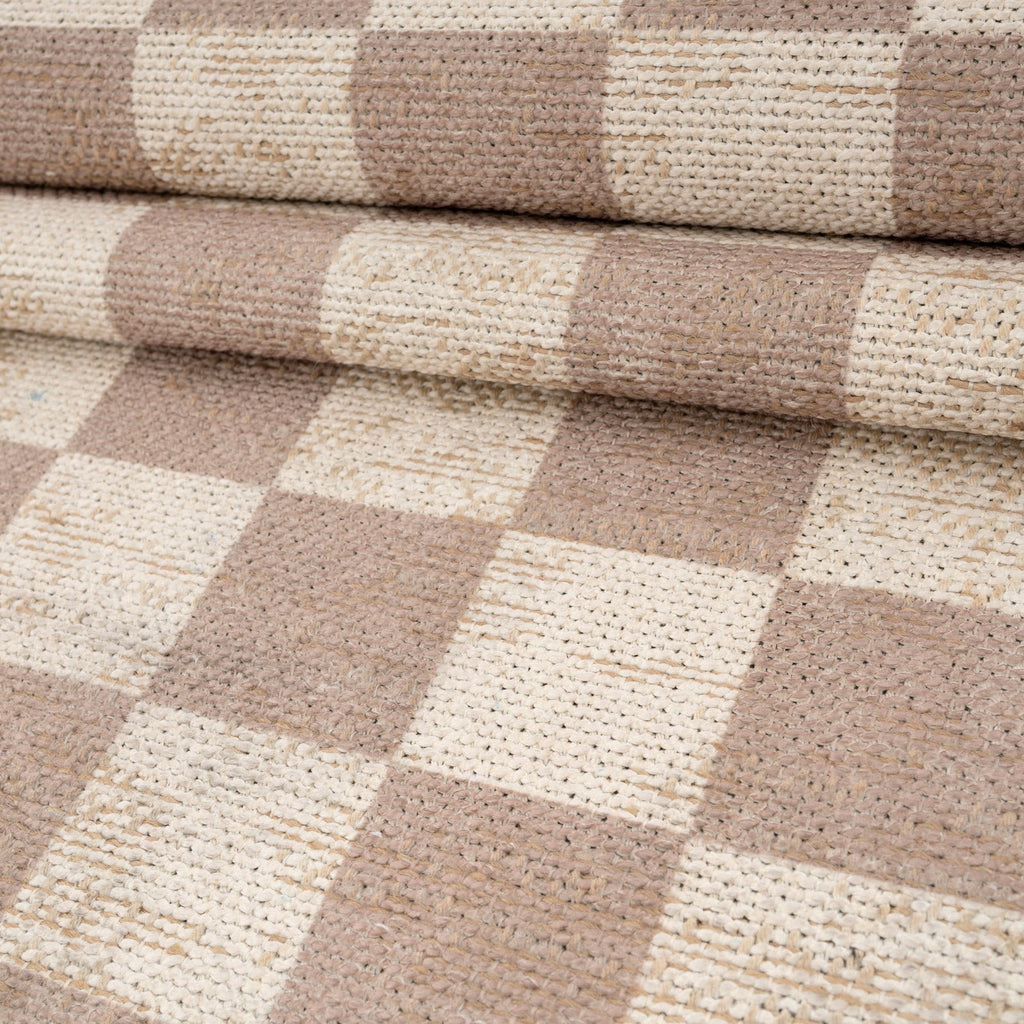 Washable Checkerboard Jute Style Rug - Noa