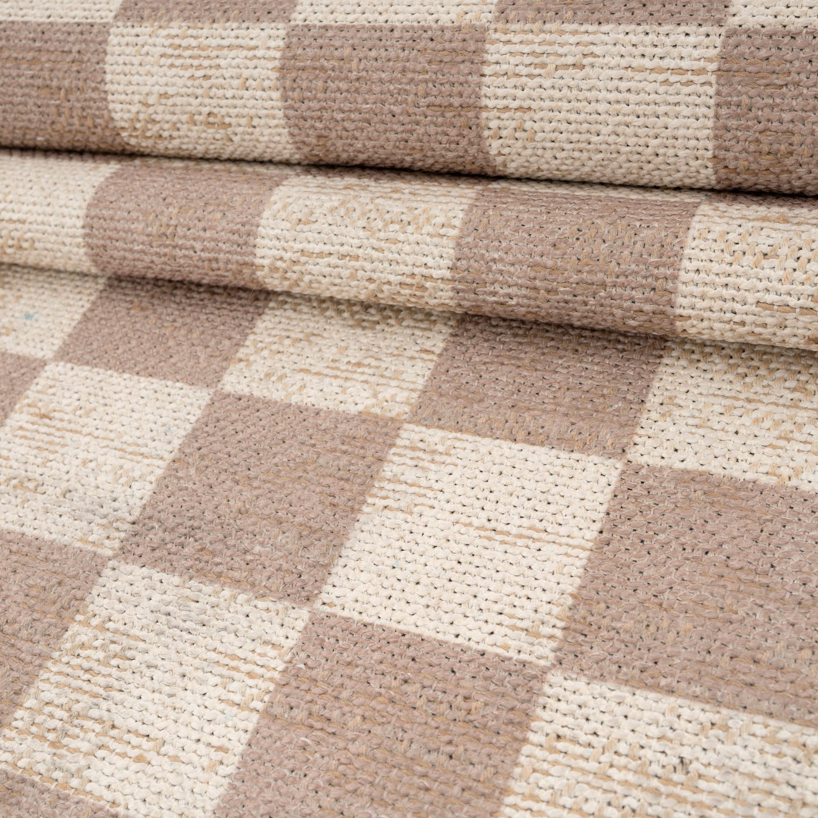 Washable Checkerboard Jute Style Rug - Noa