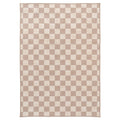 Washable Checkerboard Jute Style Rug - Noa