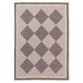 Washable Brown Harlequin Jute Style Rug - Suki