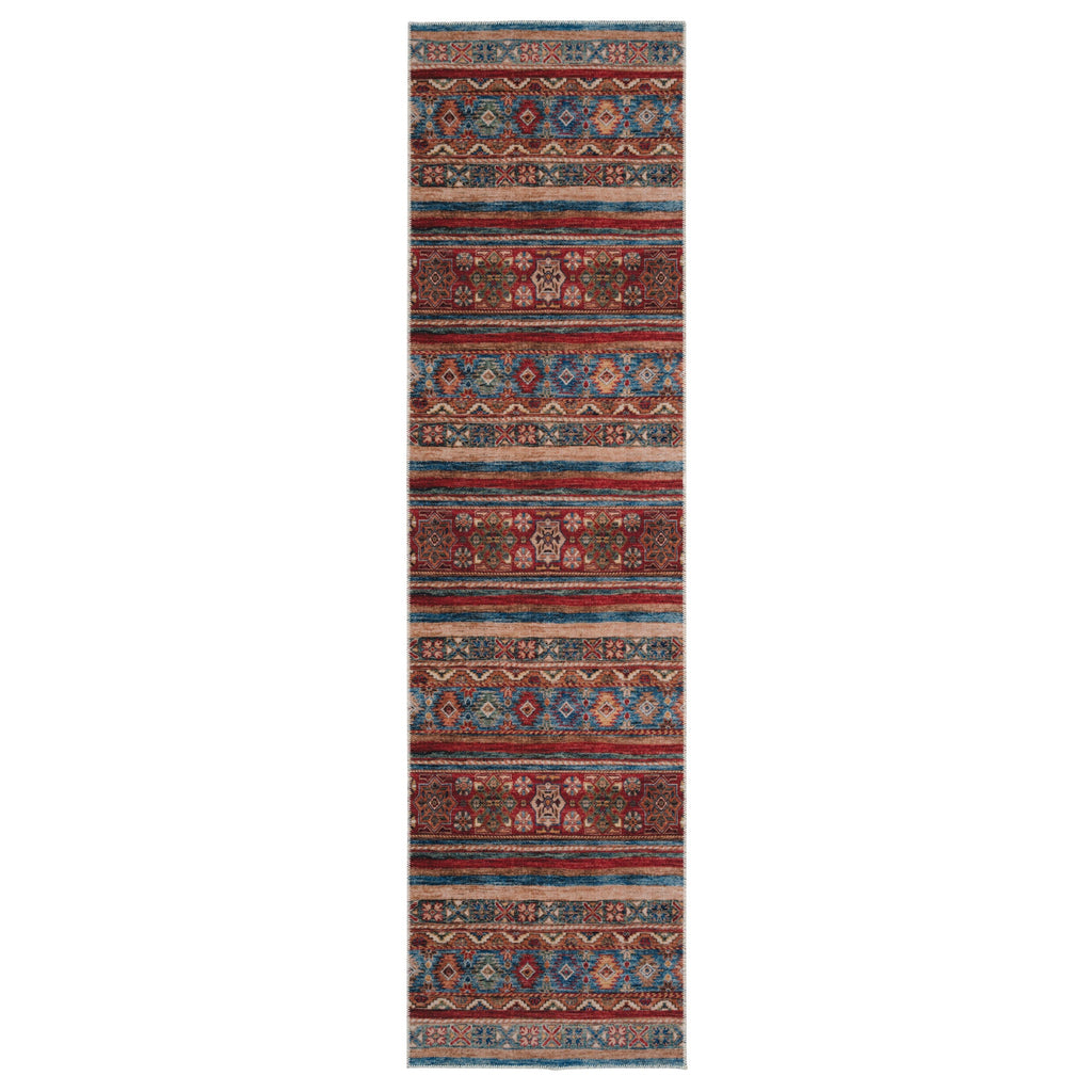 Washable Looped Multicolour Boho Runner - Alia