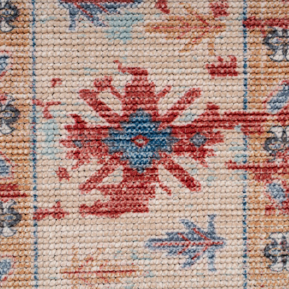 Washable Looped Red Doormat - Anais