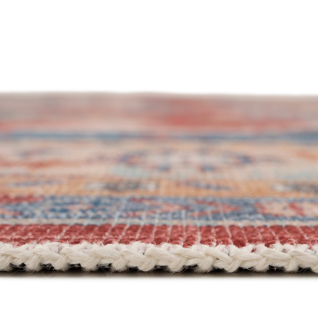 Washable Looped Red Doormat - Anais