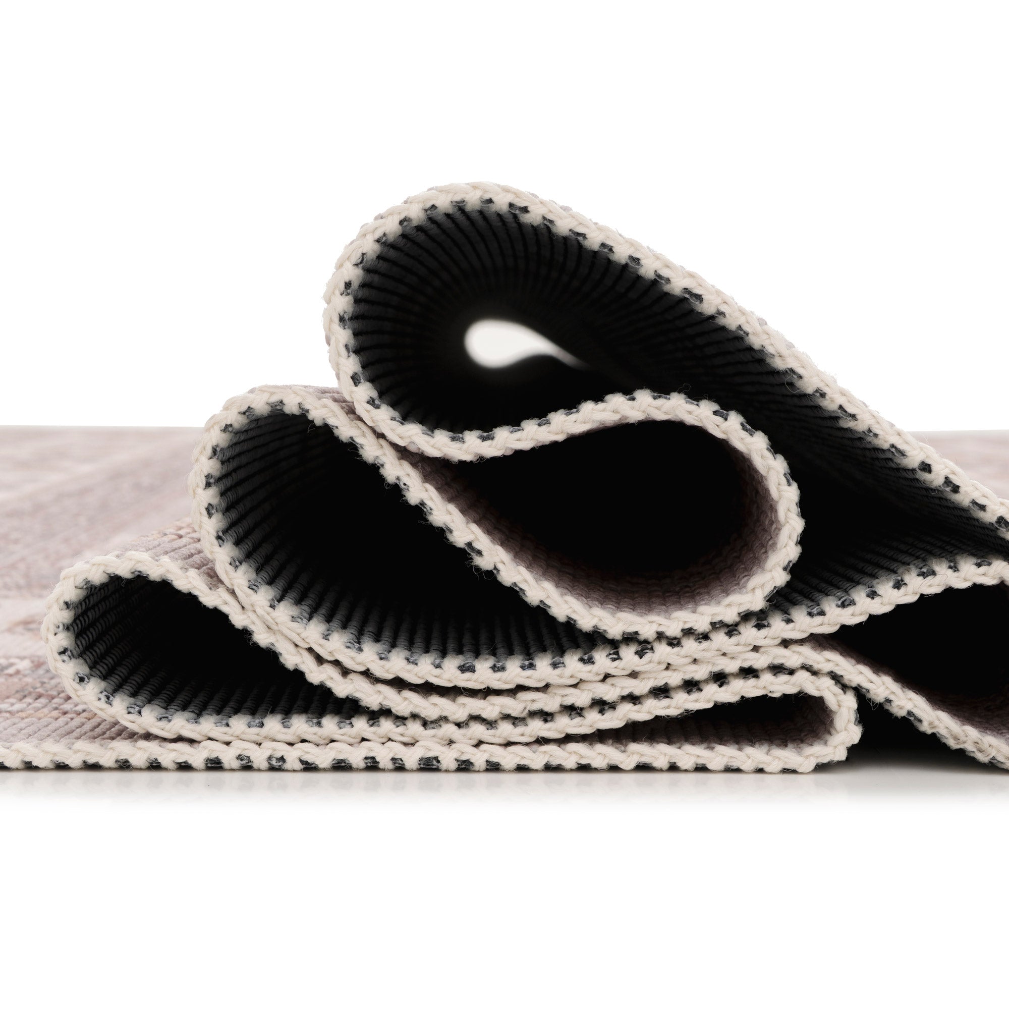 Washable Looped Grey Nordic Runner - Safi