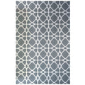 Art Deco Grey Woven Sustainable Recycled Cotton Rug - Wells