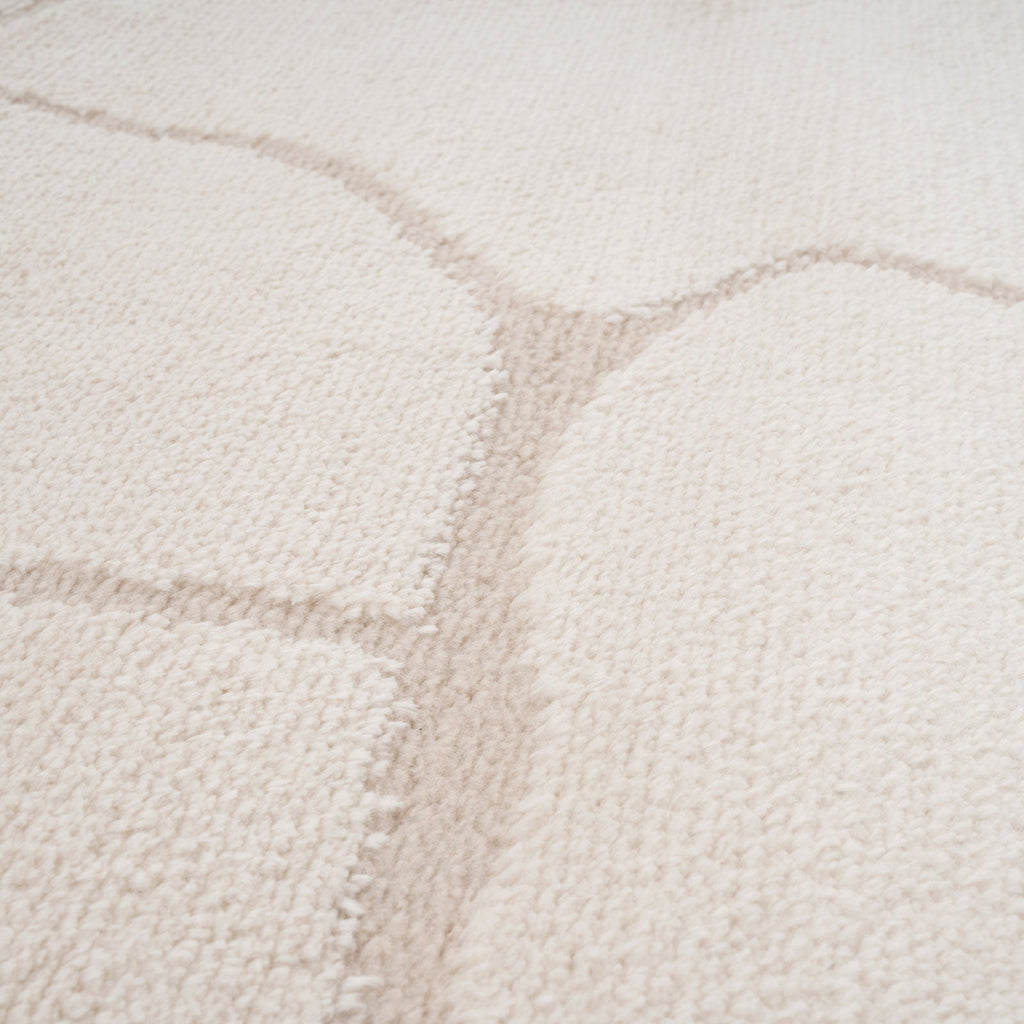 Soft Cream Abstract Rug - Aura